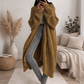 BROWN Women’s Loose Thick Knit Idle-Style Sweater