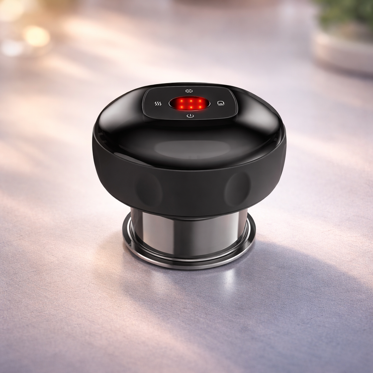 Black Portable Electric Body Massage Cups