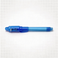 Blue pen on a white background