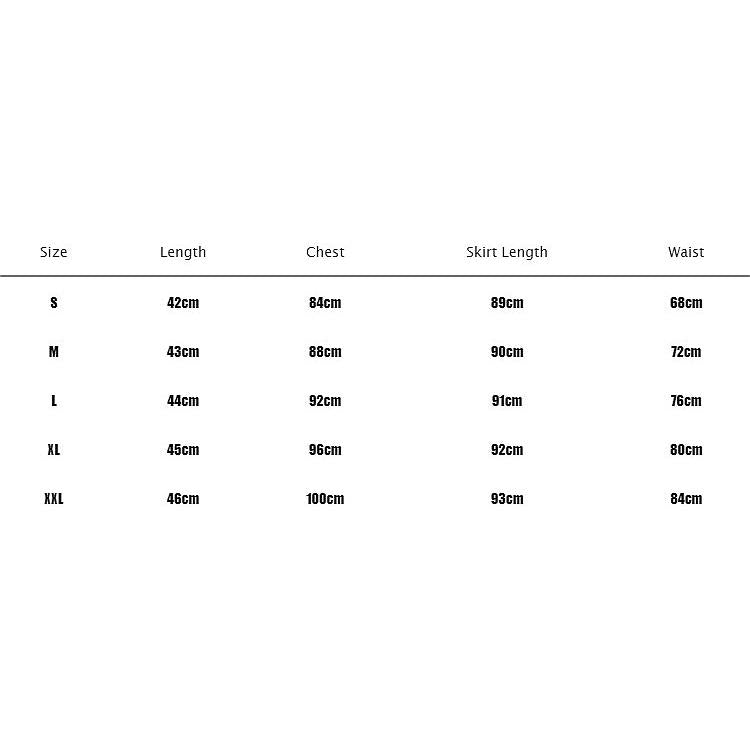 Chic Off-Shoulder Spring Dress for Women measurements table