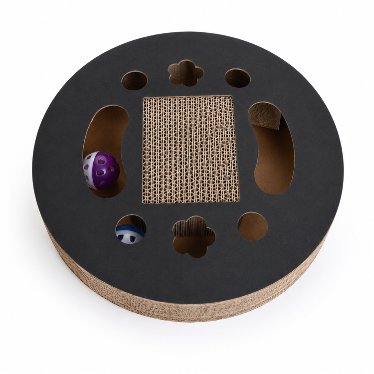 Corrugated Interactive Cat Scratcher Board 00