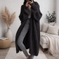 DARK GRAY Women’s Loose Thick Knit Idle-Style Sweater