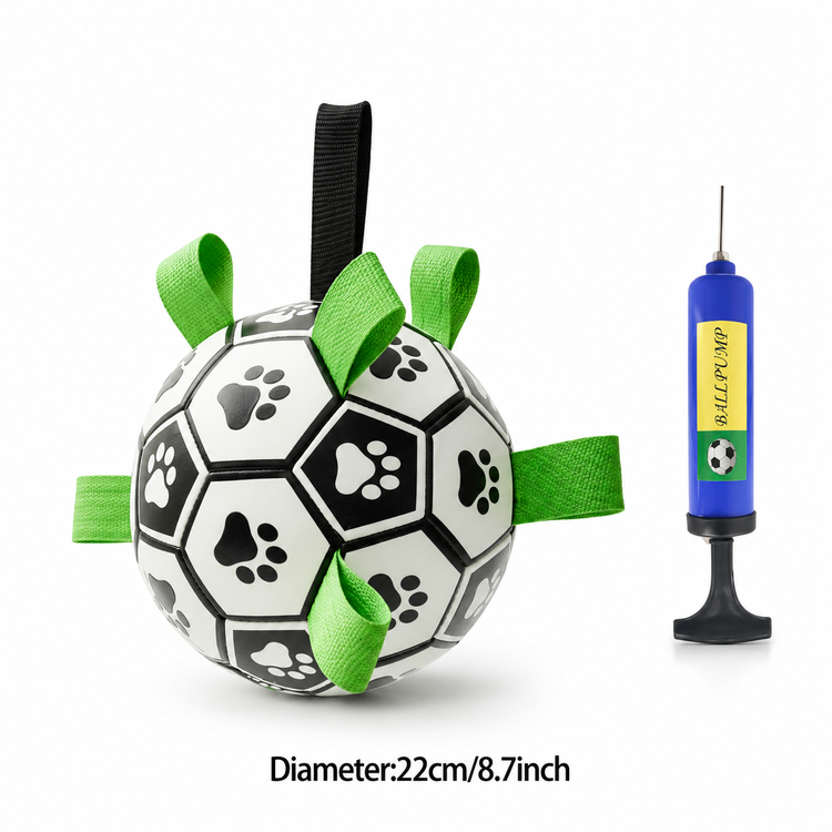Dog Soccer Ball with Grab Tabs for Large Dogs 03