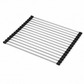 Metal grill rack on a white background