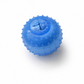 Blue textured ball on a white background