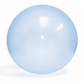 Light blue balloon on a white background