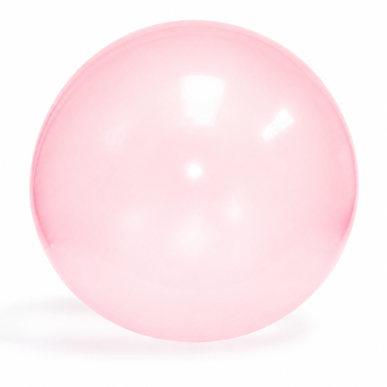 Pink balloon on a white background