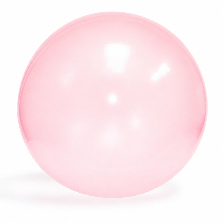 Pink balloon on a white background
