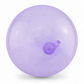 Purple ball with a small ring attached on a white background