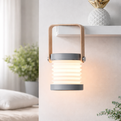 Gray Portable Foldable Night Light – USB Rechargeable