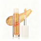 Lip gloss with applicator and gold color swatch on a white background GOLD - SPARKLING GOLD PEARL