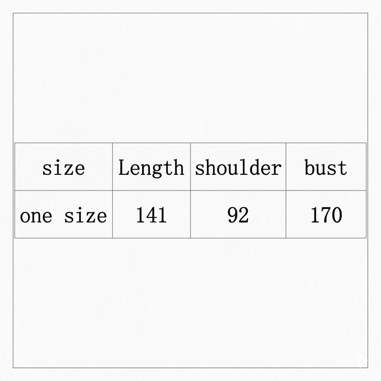 Measurements Table For Printed Beachwear Cover-Up Dress for Women On Sale