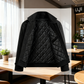  Men’s Lapel Cotton Padded Warm Jacket