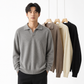 Men’s Loose Fit Knit Long Sleeve Polo Sweater