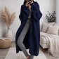 NAVY BLUE Women’s Loose Thick Knit Idle-Style Sweater