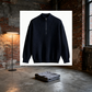 Navy blue Trendy Men’s Half Zipper Knit Sweater