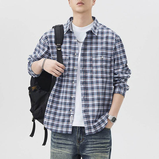 Fashion Fashion Brand Plaid Shirt High Quality Can Be Long Sleeves Inner Wear Coat - Esdeepee
