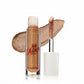 Phoera high shine gloss with applicator on a white background RICH BROWN WITH GOLD PEARL