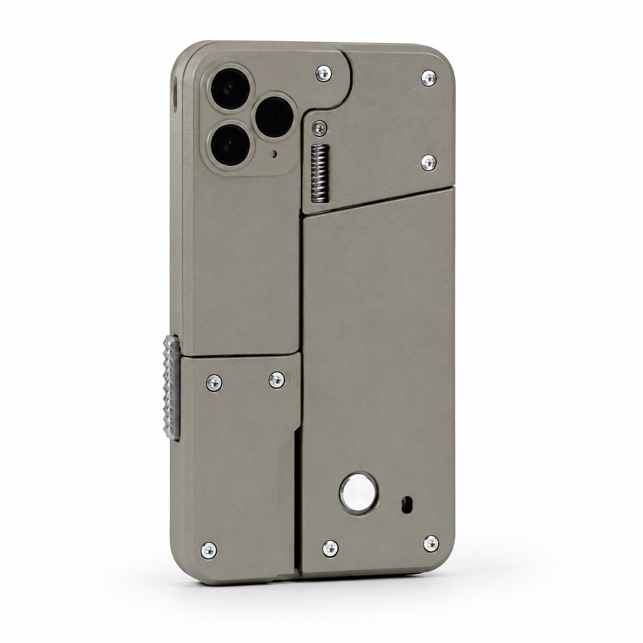 Phone case with unique design on a white background
