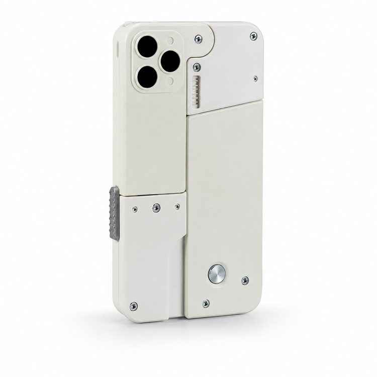 Phone case with unique design on a white background