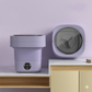 Purple Portable Foldable Washing Machine | Camper Van & Mobile Home Without Blue Light