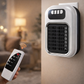 Remote control and wall-mounted electronic device in a home setting