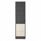 Yoga mat with gray top and white bottom on a white background