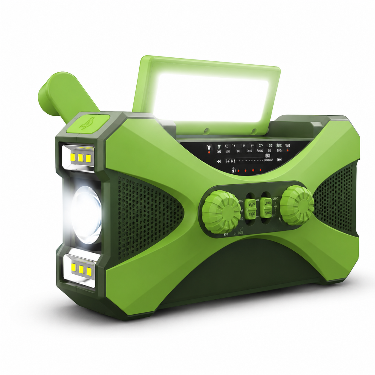 Solar Hand Crank Emergency Radio with Flashlight & Power Bank