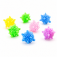 Colorful spiky balls on a white background