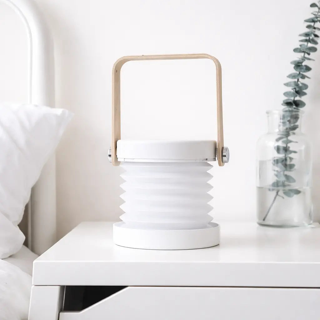 White Portable Foldable Night Light – USB Rechargeable