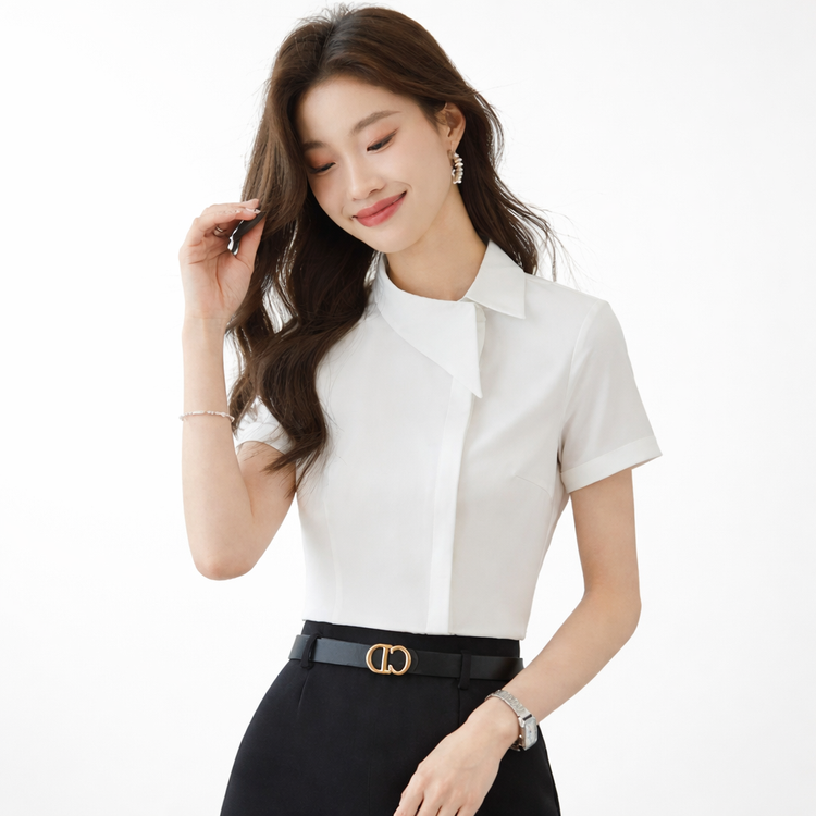 White Women’s Stylish Office Attire – Affordable Luxury