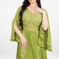 Women’s New Middle East Embroidered Tawny Robe Sampled By A Model