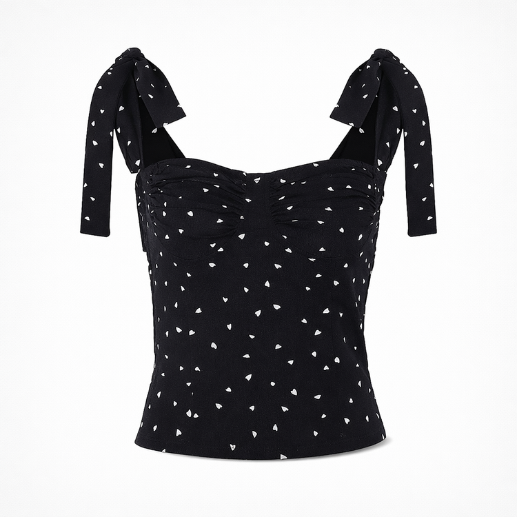 Women’s Sexy Polka Dot Strap Top