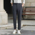 Korean Casual Ankle-length Suit Pants Men Dark Gray