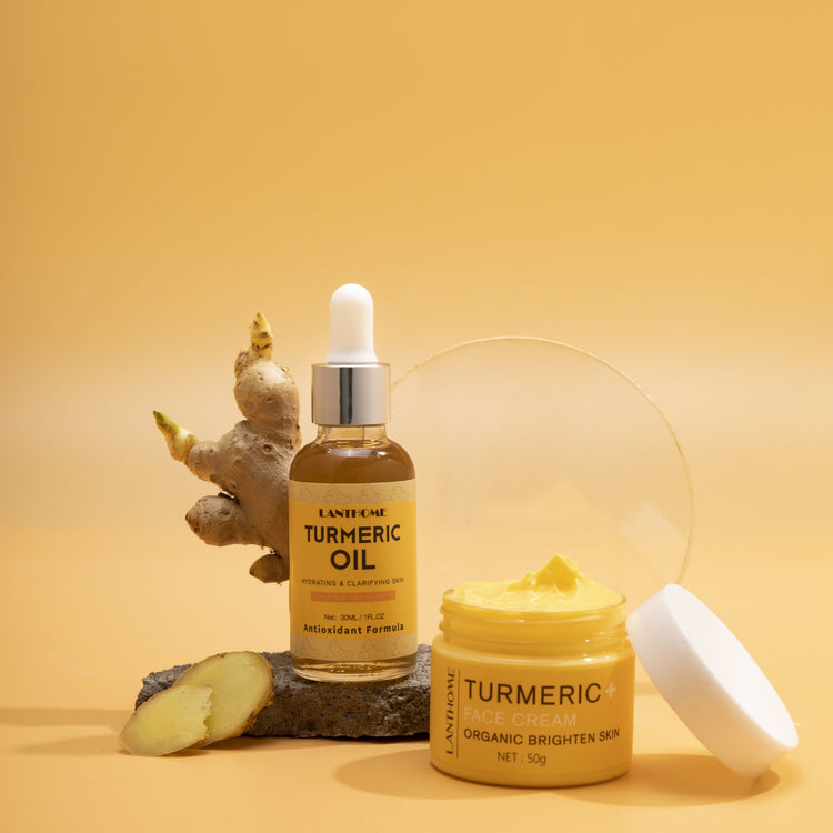 Turmeric Essential Oil Skincare Set Moisturizes And Repairs Skin Brightens And Hydrates To Relieve Dull Skin Turmeric Cream turmeric oil