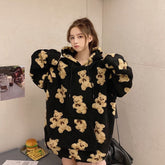 Women Winter Padded Hooded Clothes Trendy Black