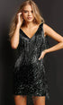 Tassel Elegant Deep V Camisole Gown Dress For Women Black