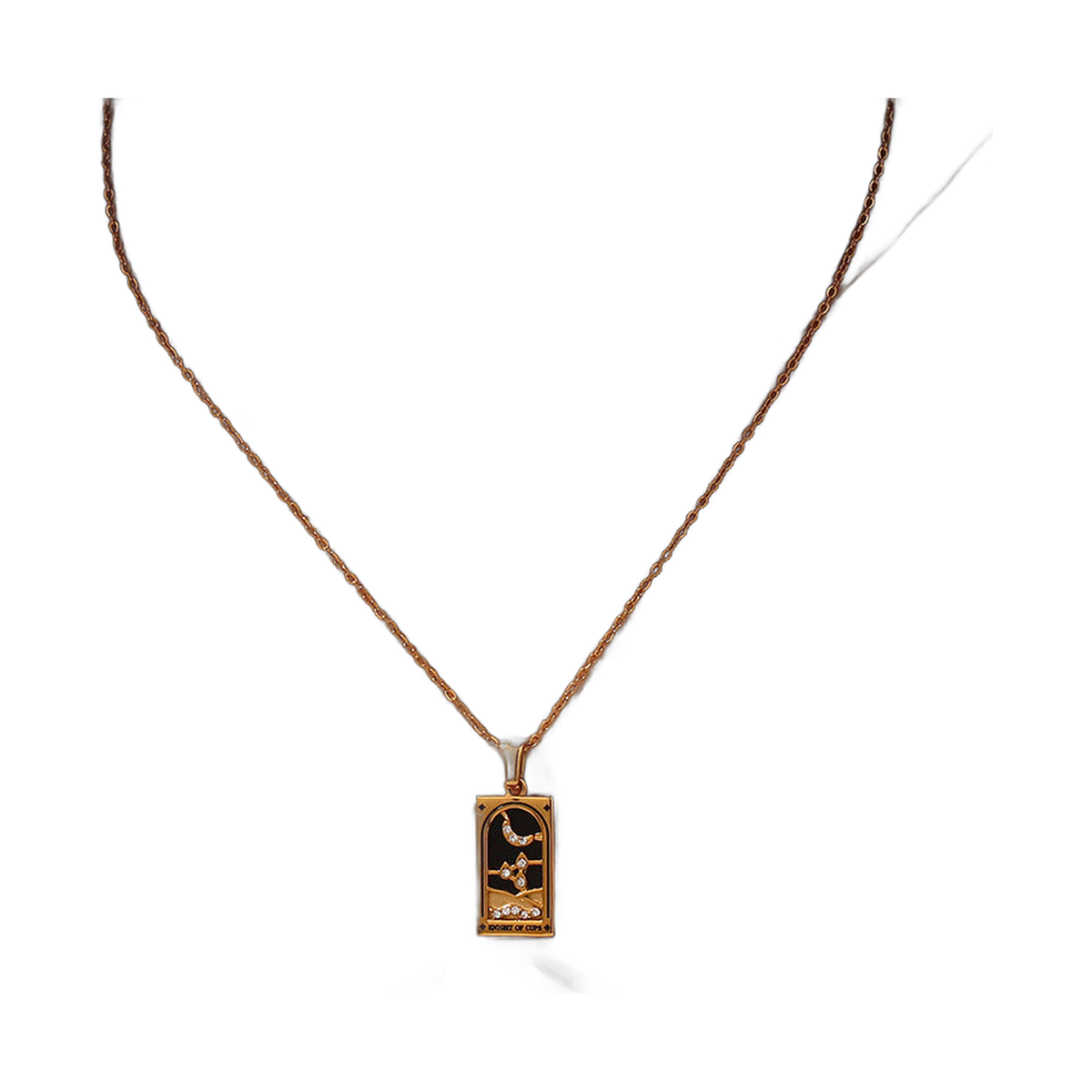 Enhanced product photo of Tarot necklace stainless steel pendant, stylish designs