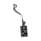 gold chain necklace displaying the wheel tarot card pendant with sparkling stones