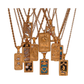 tarot necklace with gold carpe diem pendant featuring heart and stars