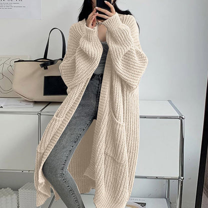 Women’s Loose Thick Knit Idle-Style Sweater