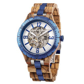 Wooden Automatic Mechanical Watches Men Luxury Q293