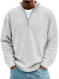 Men’s Corduroy Stand-Collar Zip Sweatshirt