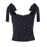 Sexy Women Dot Strap Top Clothes Bodies For Women Black