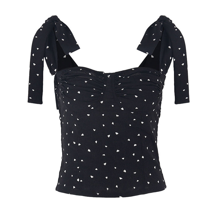 Sexy Women Dot Strap Top Clothes Bodies For Women Black
