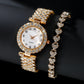2-Piece Ladies Quartz Watch Jewelry Set