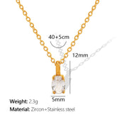 Design Necklace High-grade Jewelry For Women XL231 White Stone Gold