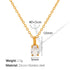 Design Necklace High-grade Jewelry For Women XL231 White Stone Gold