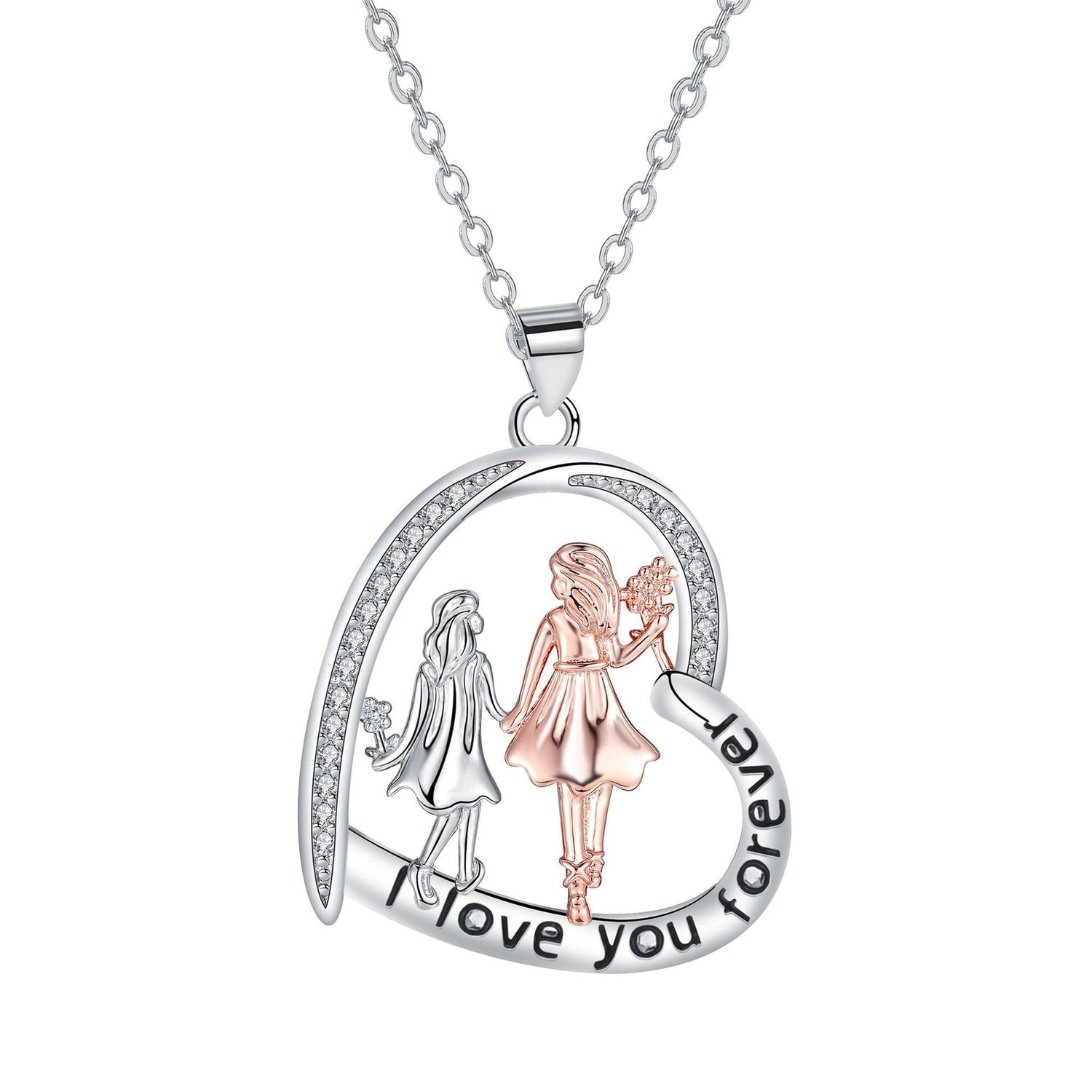 Jewelry Love Sister Ladybro Necklace For Women Rose Gold