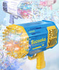 LED Rocket Bubble Toy Gun for Kids